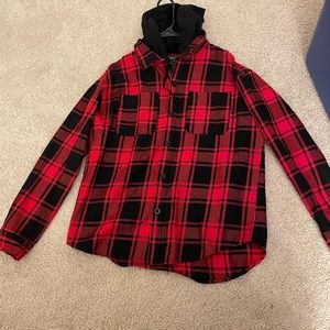 Forever 21 Flannel with hood